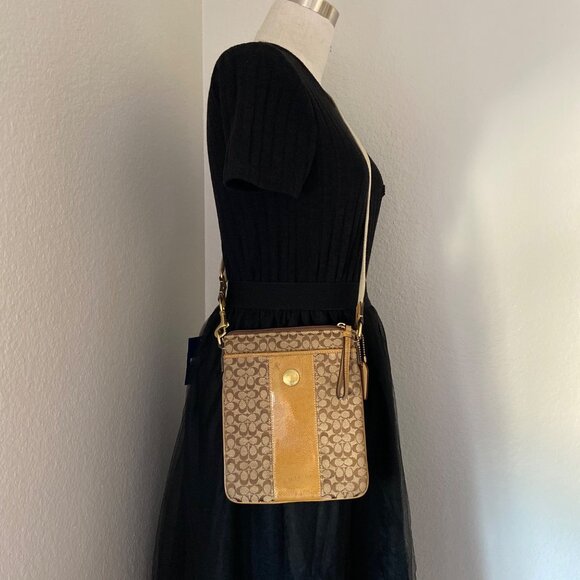 Coach Handbags - Coach Y2K Signature Canvas Crossbody Bag No K0726-41069 Minimalist Beige